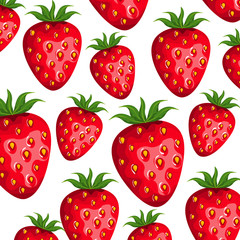 fresh strawberries fruits nature pattern