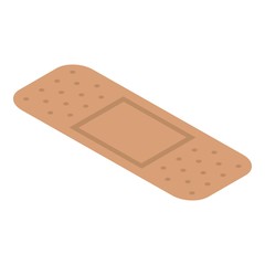 Medical plaster icon. Isometric of medical plaster vector icon for web design isolated on white background