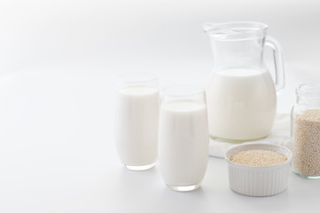 Sesame seeds milk. Non diary milk.