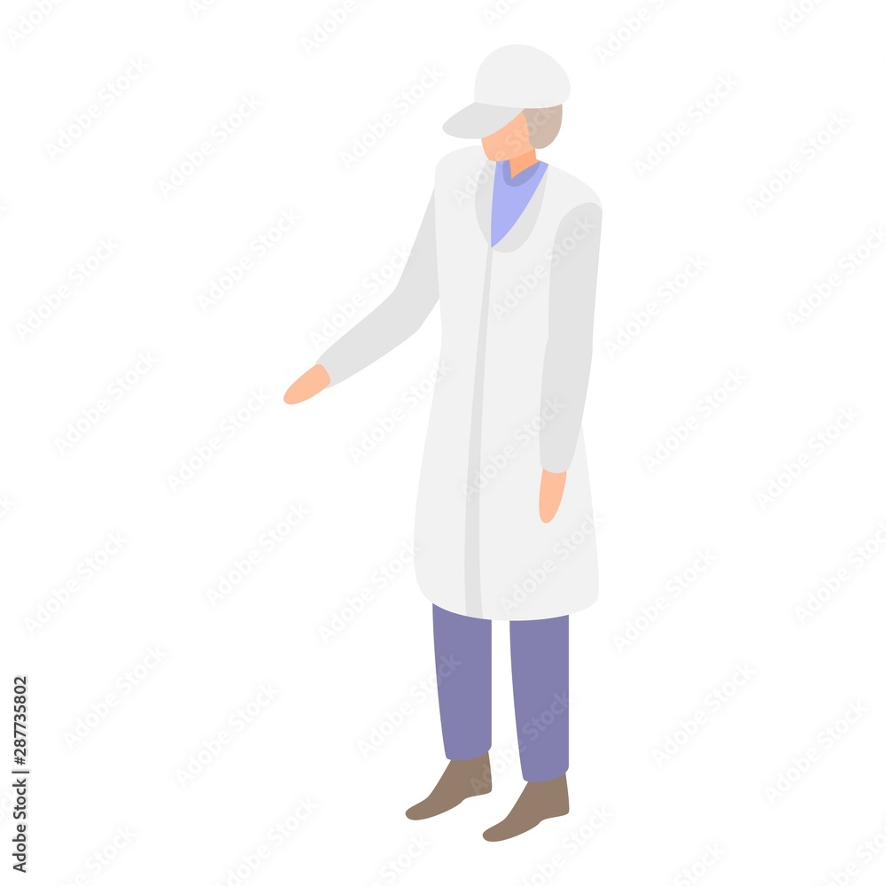 Aufkleber milk factory manager icon. isometric of milk factory manager vector icon for web design isolated on 