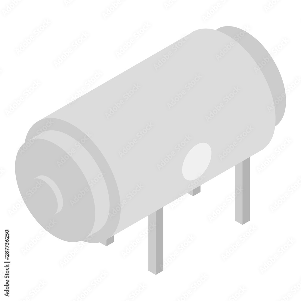 Poster milk cistern icon. isometric of milk cistern vector icon for web design isolated on white background