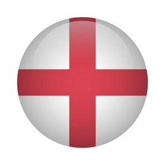 Obraz premium Round flag icon - England