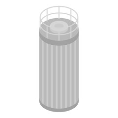 Milk tank cistern icon. Isometric of milk tank cistern vector icon for web design isolated on white background