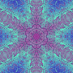 Abstract hexagon color gradient  pattern