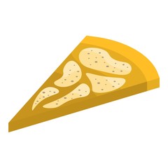 Greek pizza icon. Isometric of greek pizza vector icon for web design isolated on white background