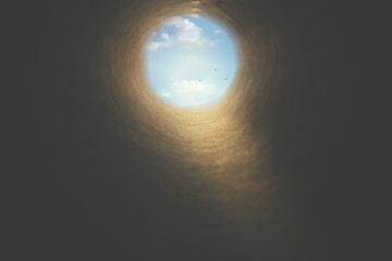 tunnel that leads to life and freedom