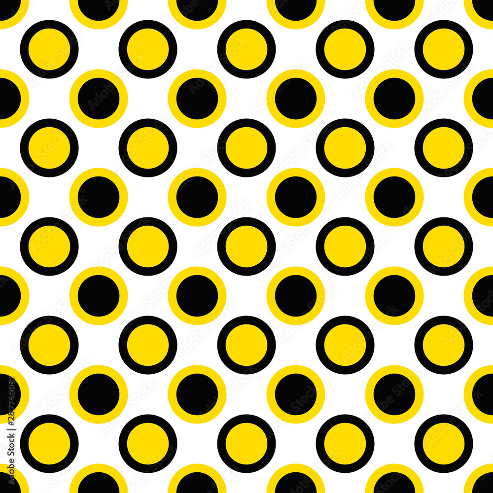 Poster seamless abstract circle pattern background - vector graphic
