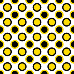 Seamless abstract circle pattern background - vector graphic