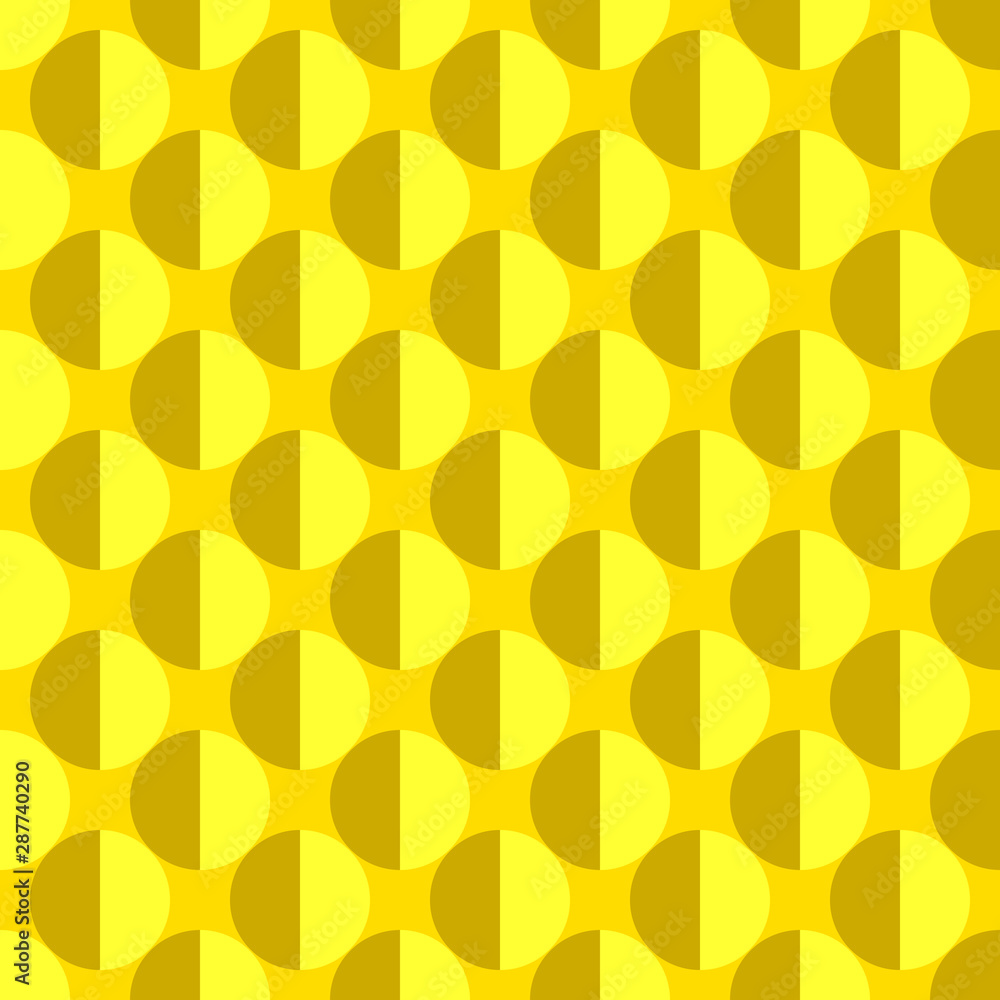Poster Abstract seamless pattern - vector circle design background
