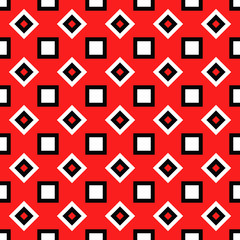 Abstract seamless square pattern background - vector graphic design