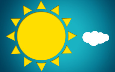 Sunny weather with blue sky