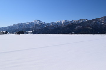 Fototapeta na wymiar 山形県の雪景色