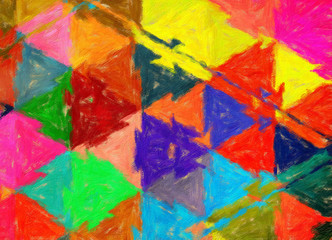 Obraz premium Abstract background for create colorful trendy graphic and digital production, decorate design flyer, poster, leaflet, big size banner and advertising billboard, bright art texture. Geometric pattern.