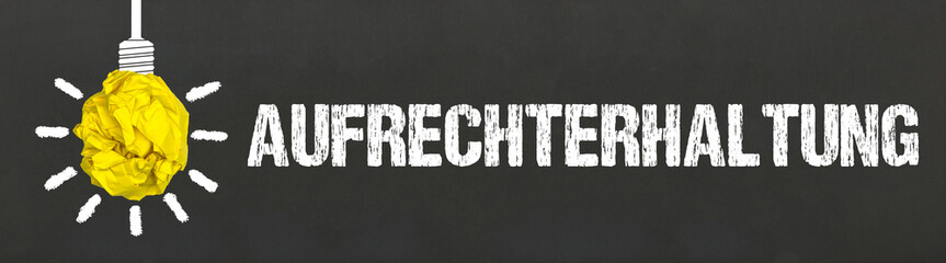 Aufrechterhaltung 