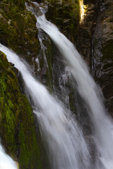 Fototapeta premium Two way waterfall 