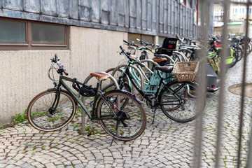 Fototapeta na wymiar Fahrradständer