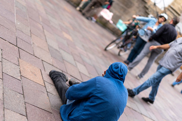 Bettler / Obdachlose in Armut 