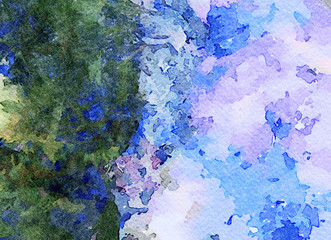 Abstract oil painting texture background. Wall art. Stock. Impressionism and expressionism mixed media style. Colored backdrop. Chaotic strokes and splashes. Hand drawn abstraction. Watercolor element