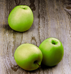 Three Green Apples