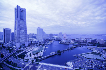 Naklejka na ściany i meble Yokohama Night View