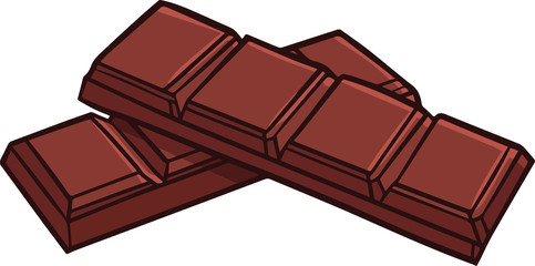 Funny and cute 2 chocolate bar ready to eat