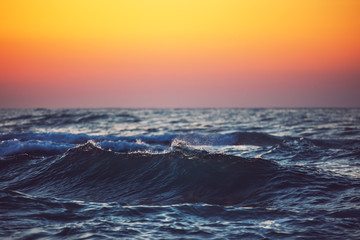 Sunrise Sea Waves