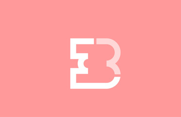 pink white number 3 for logo icon design
