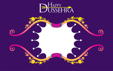 Happy dussehra festival poster design