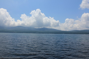 Beautiful lake and blue sky