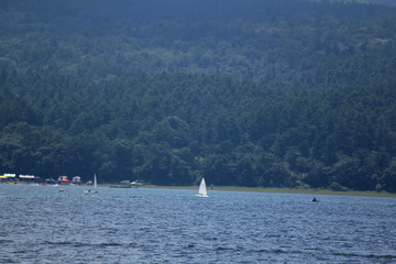 Beautiful lake and blue sky