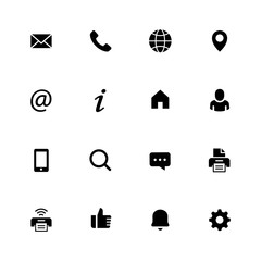 Fototapeta premium Web Kontakt Symbole