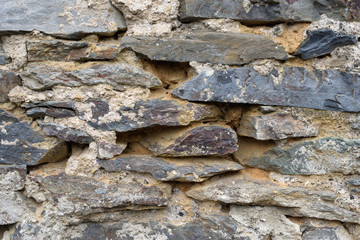 wall stone rock texture rustic strong aged outdoor background