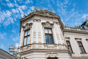 Fragment of the facade of the Belvedere.