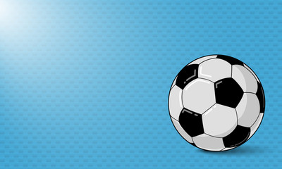 Obraz premium Soccer background. Football ball poster concept. Tournament, championship flyer design. 