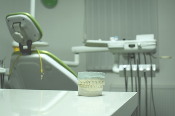 prosthesis model in dental office