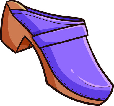 Funny and cute fashionable purple shoe for women