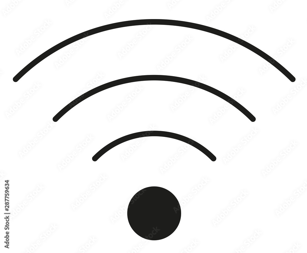 Aufkleber wireless | internet connection | signal icon