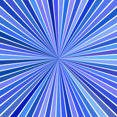 Obraz premium Blue psychedelic geometrcial blast concept background - vector starburst design