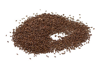 Cassia tora , Sicklepod on white background