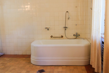 old bathroom old tile.