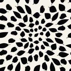 abstract geometric leaves pattern for natural background, simple minimalist graphic , retro decoration , summer fashion