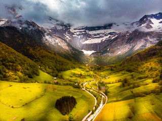  Walley Cirque de Gavarnie, Pyrenees mountains, France