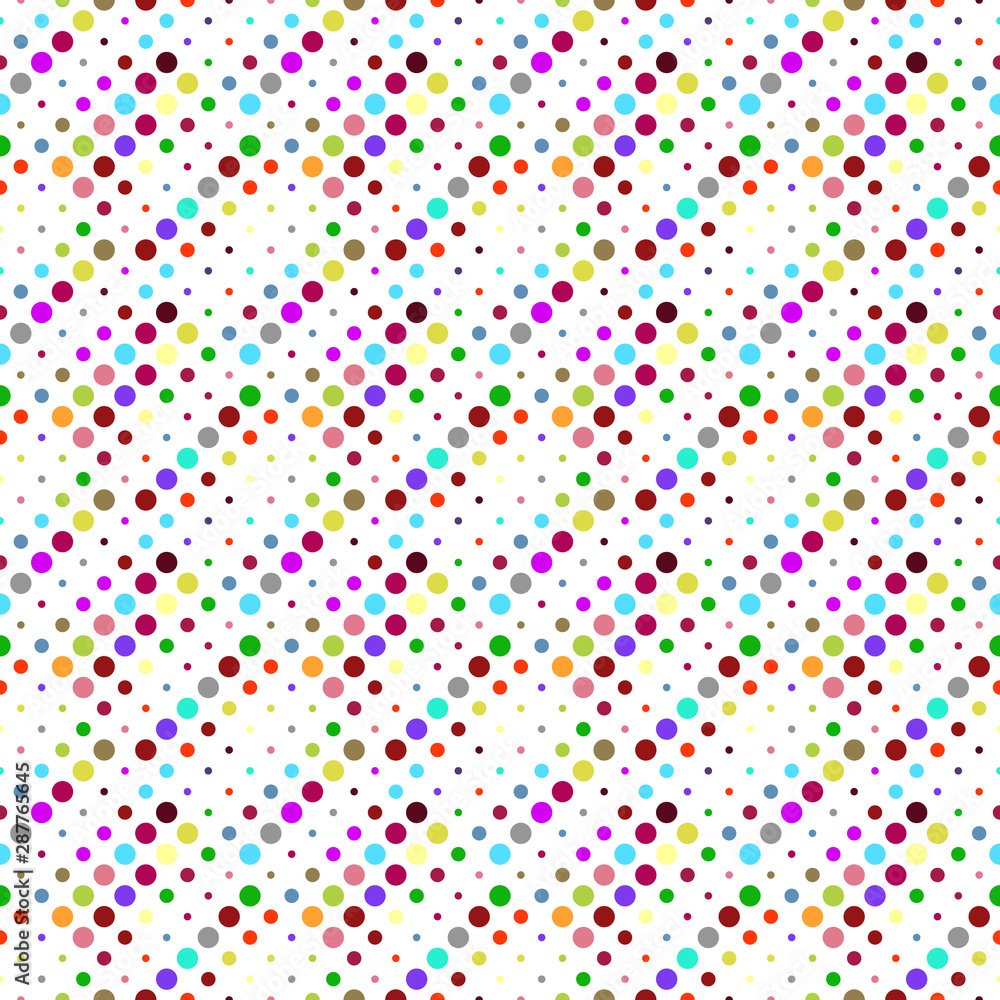 Poster multicolor dot pattern background - multicolored abstract vector graphic design