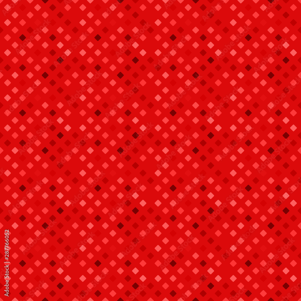 Poster seamless square pattern background - geometrical repeating dark red vector graphic from diagonal squ