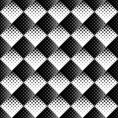Seamless black and white square pattern background - repeating geometrical abstract vector graphic design