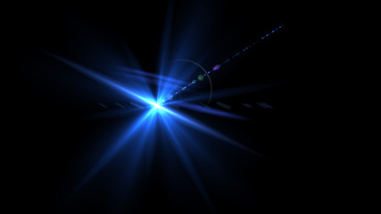 Bright light blue lense flare