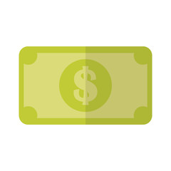 Isolated bill vector design