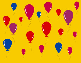 background with balloons