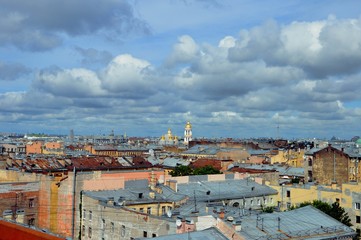 Fototapeta premium St. Petersburg roofs