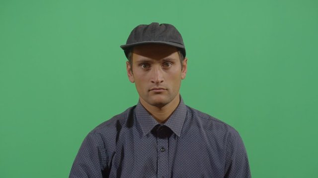 Adult Man Putting On A Sport Cap